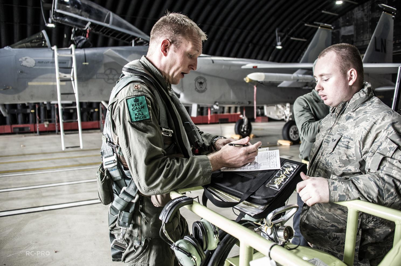 Illustration for article titled This Photo Tour Of The USAF's "Grim Reapers" F-15 Squadron Will Give You Shivers